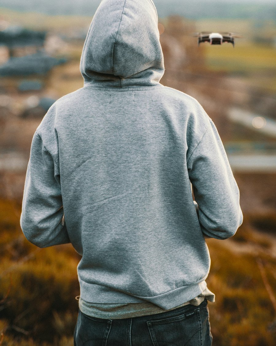 Grey hoodie